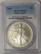2004 American Silver Eagle PCGS MS69