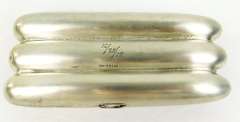 1918 Antique Sterling Silver Cigar Case