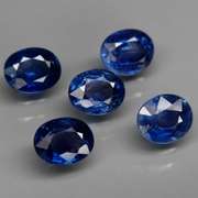Heated Only! 2.28ct ink blue Sapphire set