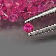 Rare heated only 2.54ct pink Sapphire set