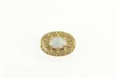 10K Yellow Gold Natural Opal Oval Slide Bracelet Charm/Pendant