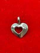 14K WHITE GOLD AND DIAMOND PENDANT