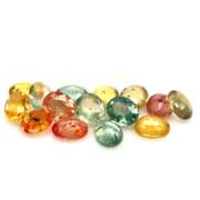 Heated only! 6.70ct fancy color Sapphire set