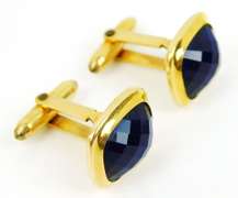 2 Pairs of Vintage Jeweled Cuff Links