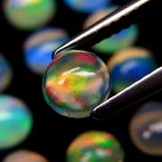 Smoldering 4ct unheated Jelly Opal set