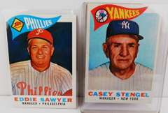 2 Topps 1960 Manager Baseball Cards