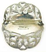 Vintage Siam Sterling Filigree Brooch