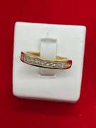 18K YELLOW GOLD DIAMOND BAND
