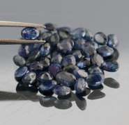 Natural 7.81ct royal blue Sapphire set