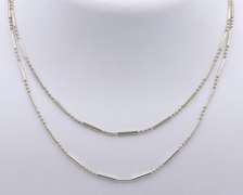 Lot of 2 Vintage Sterling Silver Chains