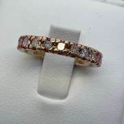 14K GOLD AND DIAMOND ETERNITY RING