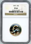 1957 Silver Washington Quarter in NGC PF64