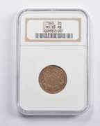 MS65 RB 1869 Shield Two-Cent Piece NGC
