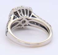 Dazzling White Gold Diamond Cluster Halo Ring