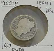 1905-O Barber Quarter circ Key Date
