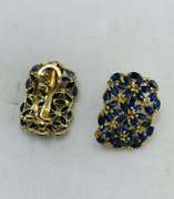 7.0 Carat Emerald Earrings in 14kt Solid Gold