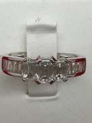 14K WHITE GOLD AND DIAMOND BAND