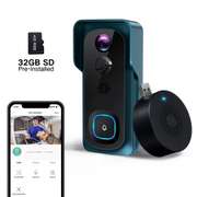 Video Doorbell Wireless 1080P with Free Chime