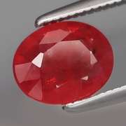 Eye catching 1.32ct Imperial red Songean Sapphire