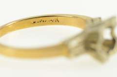 14K Yellow Gold 5.2mm Vintage NOS 1950's Engagement Setting Ring