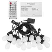 49FT String Lights Shatterproof Remote Patio Lights