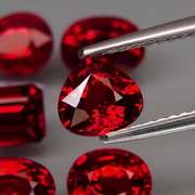 Mixed cut 6.49ct premium cherry red Pyrope garnet