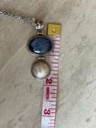 Handmade Balinese sterling silver Kyanite & Mabe Necklace