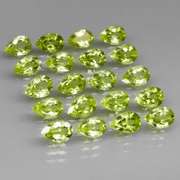 Fantastic 8.87ct 6x4mm pear cut Peridot set