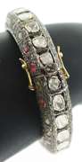 Glitzy Diamond and Multi-Gemstone Bangle