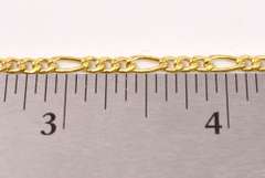 Classic Figaro Bracelet in 18K Yellow Gold