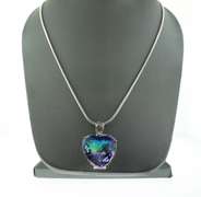 Dazzling Mystic Rainbow Topaz Snake Chain Necklace