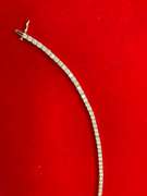 Certified Ladies Tennis Bracelet 18k gold and 9.12 carat of Natural Diamonds