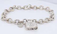 Tiffany & Co Padlock Charm Bracelet