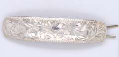 Vintage Sterling Silver Signed Hair Clip