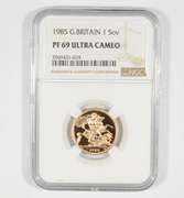 PF69 UCAM 1985 Great Britain 1 Sovereign - Graded NGC