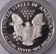 1987-S Proof American Silver Eagle PCGS PR69DCAM
