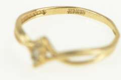 10K Yellow Gold Marquise Diamond Cluster Promise Engagement Ring