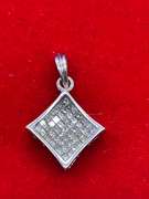 14K WHITE GOLD DIAMOND PENDANT