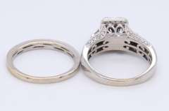 Majestic White Gold 1ctw Diamond Bridal Set