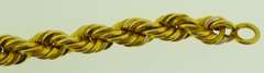 12KT GF Yellow Gold Graduated Solid Rope Chain