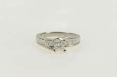 Platinum 1.31 Ctw Princess Cut Diamond Engagement Ring