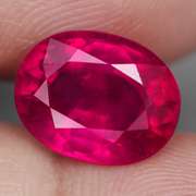Vivid imperial red 4.61ct oval cut Ruby