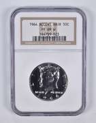 PF69-W 1964 Kennedy Half Dollar Accent Hair NGC