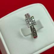 14K WHITE GOLD AND DIAMOND RING