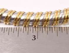 Opulent Omega Necklace in Two-Tone 14K Gold