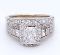 Majestic White Gold 1ctw Diamond Bridal Set