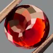 Top grade VVS 1.29ct red Spessartite garnet solitaire