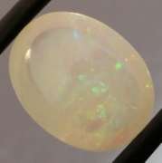 Snow white! FULL BODY 2.61ct fairy fire Welo Opal