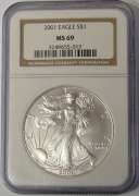 2001 American Silver Eagle NGC MS69