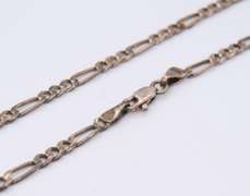 Vintage Sterling Silver Figaro Chain Necklace